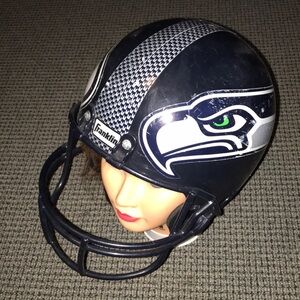 Franklin Seattle Seahawks Youth Football Helmet - Navy with White & Green Logo
